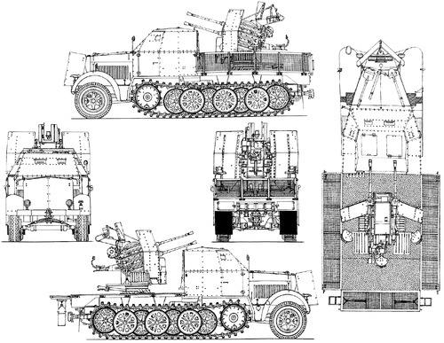 Sd.Kfz.7-1 + 2cm Flak.38