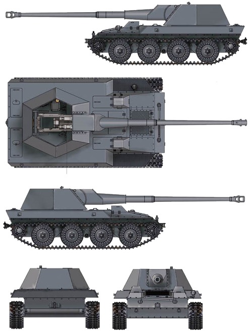 Waffentrager 8.8cm KwK 43 L-71 Krupp-Steyr