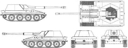 Waffentrager 8.8cm KwK 43 L-71 Krupp-Steyr