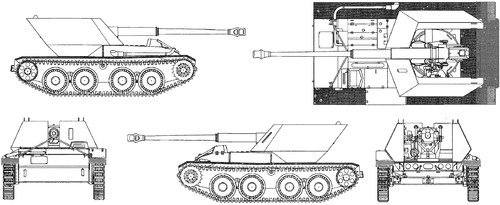 Waffentrager 8.8cm PaK 43 L-71