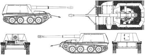 Waffentrager 8.8cm PaK 43 L-71 Rheinmetall