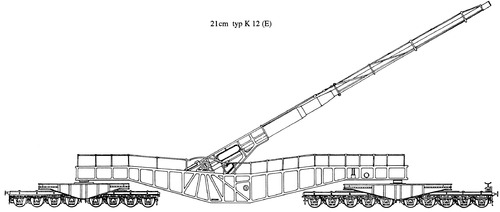 21cm K12(E) Railway Gun