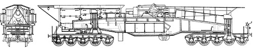 28cm Kurze Bruno K(E) Railway Gun