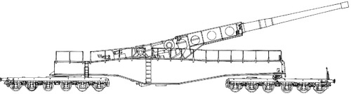 28cm L58 Naue Bruno Railroad Gun
