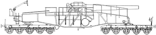 28cm L-92 Schwere Bruno K(E) Railway Gun
