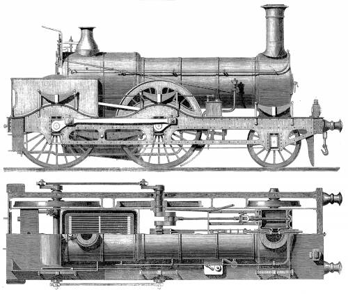 British Great Northern Express Engine (1866)