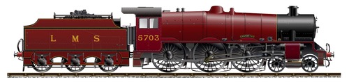 LMS Jubilee Class No 5703 Thunderer