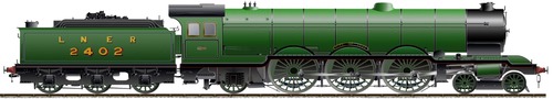 LNER Class A2 No 2402 City of York