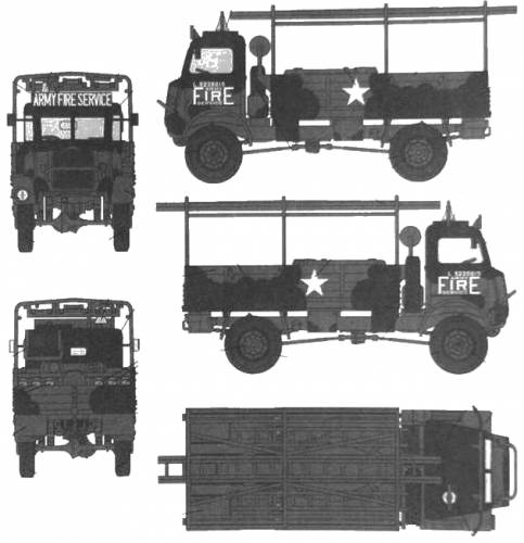 Bedford QL 3-ton 4x4 Firetender