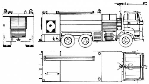 DAF 6x4 Fire Truck (1980)