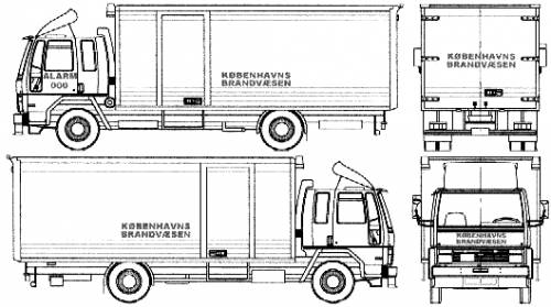 Ford E Cargo 0815 Fire Truck (1990)