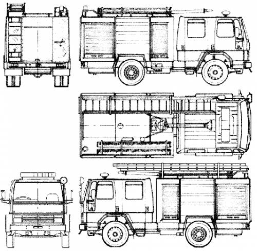 Ford E Cargo 1117 Fire Truck (1985)
