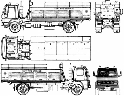 Ford E Cargo 1617 Fire Truck (1986)