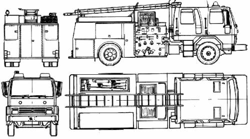 Ford E Cargo 1618 Fire Truck (1985)