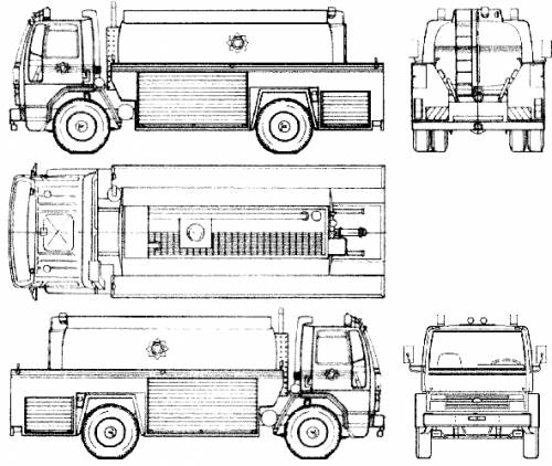 Ford E Cargo 1721 Fire Truck (1991)
