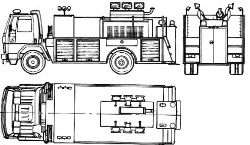 Ford E Cargo CF6000 Fire Truck (1987)