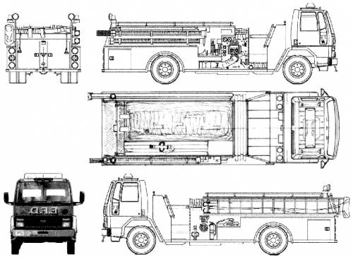 Ford E Cargo CF7000 Fire Truck (1986)