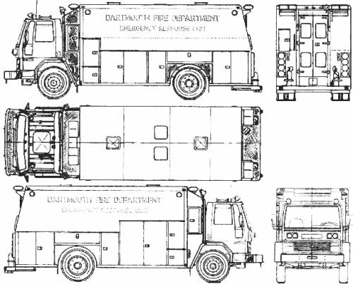 Ford E Cargo CF8000 Fire Truck (1990)