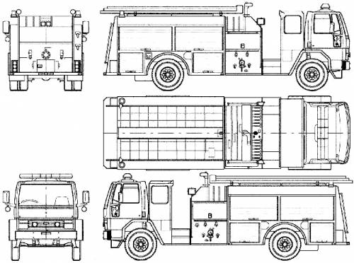 Ford E Cargo CF8000 Fire Truck (1990)