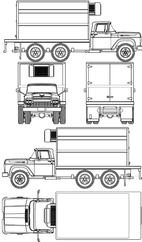 Ford F-500 Delivery Truck (1960)