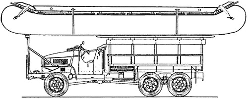 GMC CCKW-353 Pontoon Transport