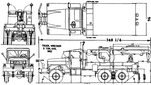 International Haevester M62 5ton 6x6 Wrecker (1959)