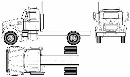 Mack Granite Axle Forward GU712 4X2 (2011)