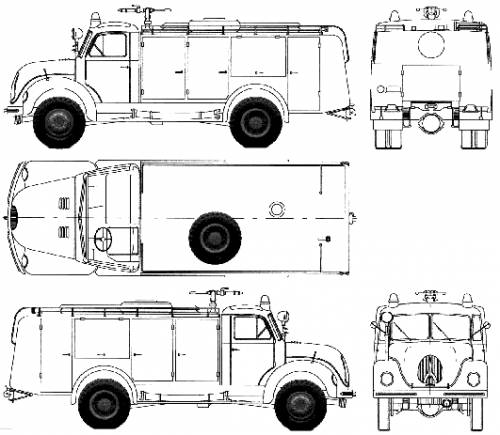 Magirus-Deutz F Mercur 125A Fire Truck (1960)