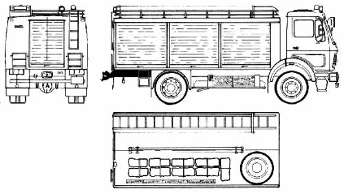 Mercedes-Benz L1017 AF Fire Truck (1979)