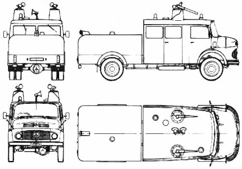 Mercedes-Benz L1113 Fire Truck (1973)