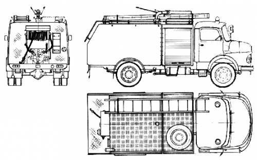 Mercedes-Benz L1113B Fire Truck (1979)