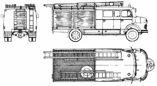 Mercedes-Benz LAF1113 B-42 Fire Truck (1970)