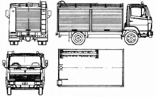 Mercedes-Benz LN2 814-31 Fire Truck (1986)