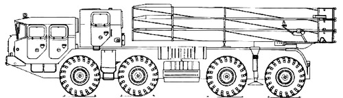 9A52-4 Smerch BM-30 Tornado 300mm MLRS - KamAZ-63501