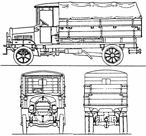 Daimler Marienfelde Truck WWI (1915)