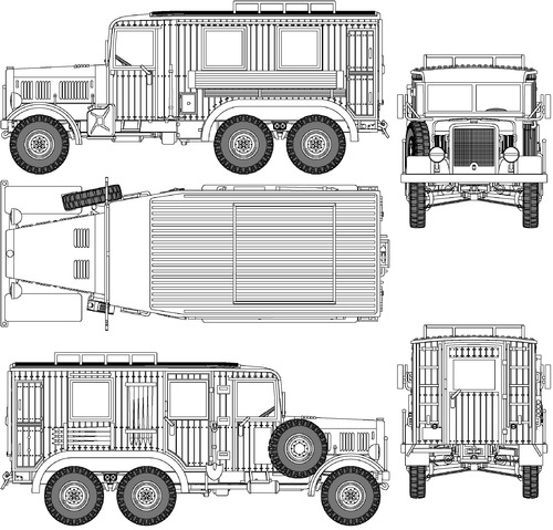 Einheitsdiesel Kfz.61 Fernsprechbetriebskraftwagen