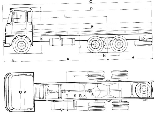 ERF Model 86P 510 Tandem Truck (1966)