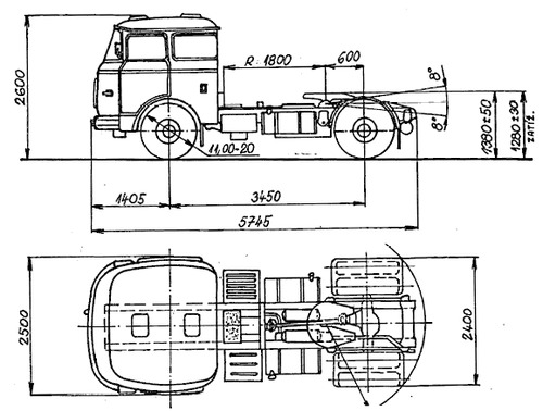 Liaz 706 MTTN Tractor (1957)