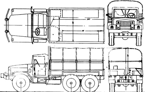 REO M34 2.5ton 6x6 Cargo (1950)