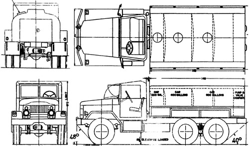 REO M47 2.5ton 6x6 Tanker (1959)