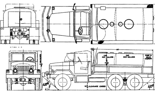REO M50 2.5ton 6x6 Tanker (1959)