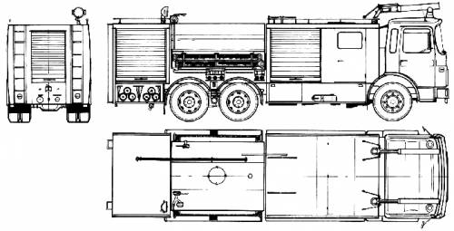 Saviem SM340 Rosenbauer Fire Truck (1982)