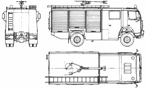 Steyr-Daimler-Puch 12.13S21 Rosenbauer Fire Truck (1987)