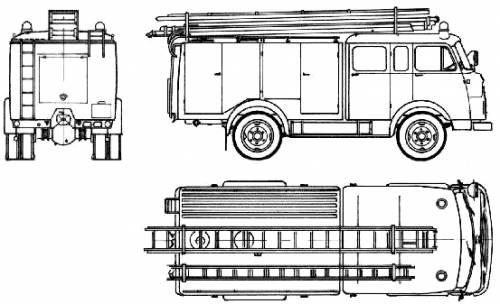 Steyr-Daimler-Puch 680 Rosenbauer Fire Truck (1961)