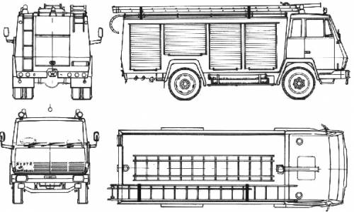 Steyr-Daimler-Puch 790 Rosenbauer Fire Truck (1971)