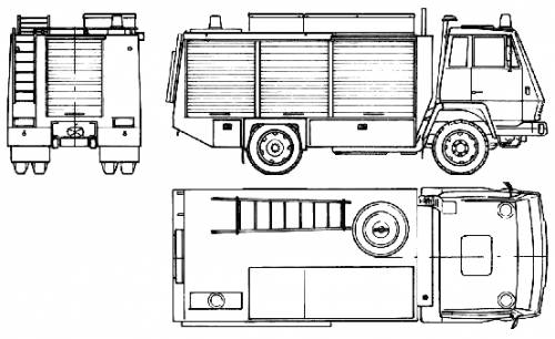 Steyr-Daimler-Puch 791 Rosenbauer Fire Truck (1984)
