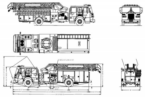 Sutphen SL 75 Fire Truck