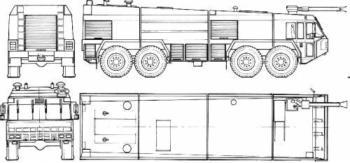 Titan 44.1250 8x8 Rosenbauer Fire Truck (1985)