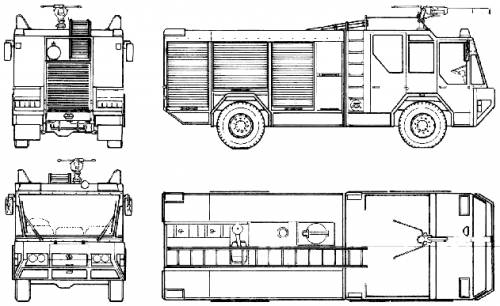 Titan TLF Falcon Rosenbauer Fire Truck (1986)