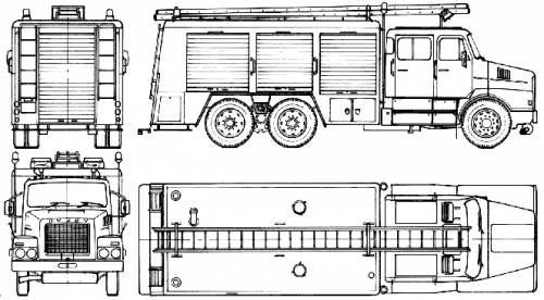 Volvo N1025 Fire Truck (1974)